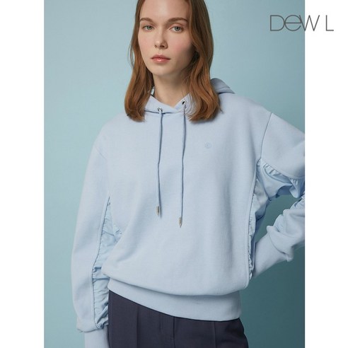 [듀엘] 텍스쳐 블록 후드 티셔츠 SB_D221MSM009