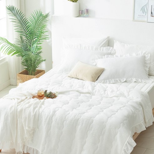 더위를 극복하고 시원하고 편안한 잠자리를 위한 고품질 냉감 쿨 차렵이불 세트