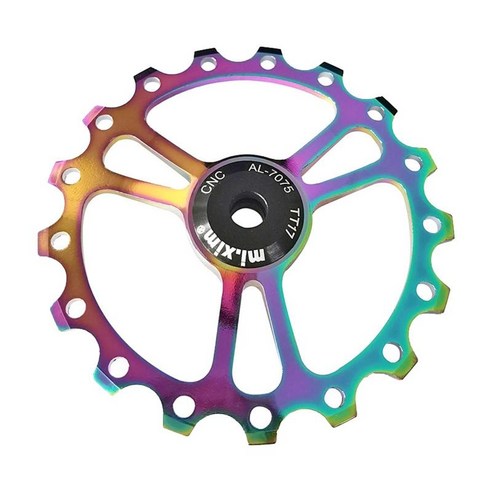 MTB 변속기 풀리 가이드 롤러 세라믹 자키 휠 베어링 풀리 장력 뒷 변속기, 화려한, 69mm, 알루미늄 합금 세라믹