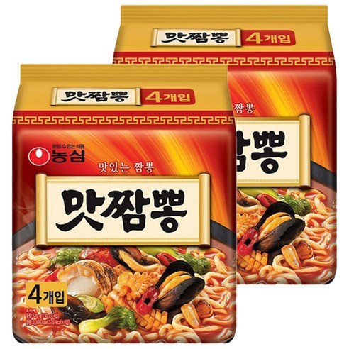 농심 맛짬뽕 봉지라면, 8개