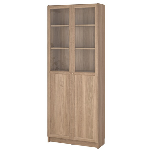 이케아 빌리 옥스베리 책장+패널 유리도어 참나무무늬 80x30x202cm 894.836.36 이케아옥스베리유리도어 이케아 빌리 옥스베리 책장+패널 유리도어 참나무무늬 80x30x202cm 894.836.36 이케아옥스베리유리도어