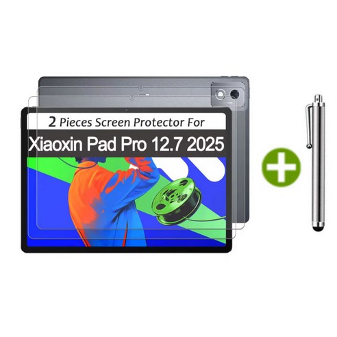 레노버탭 샤오신 패드 프로 12.7 2세대 2025 방탄 강화유리 액정보호필름2장 TB-373FU 375FC Lenovo Tab XiaoXin Pad Pro 케이스나라, 2장