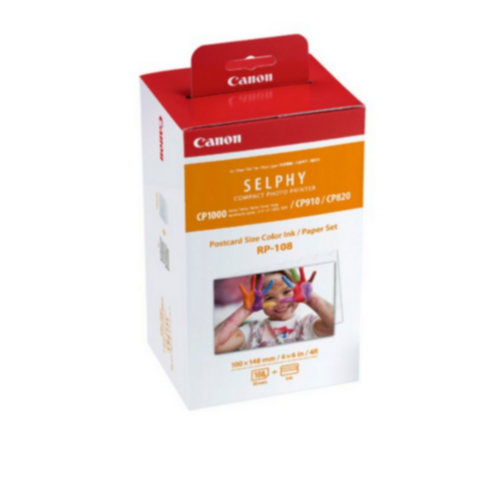 캐논 셀피 포토인화지 엽서사이즈 RP-108, 01. 4X6, 2개