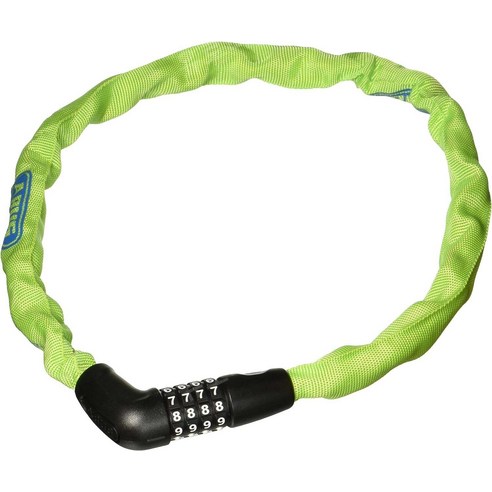 ABUS 자전거 자물쇠 체인 잠금장치 5805C 5mm, 75 cm, 라임