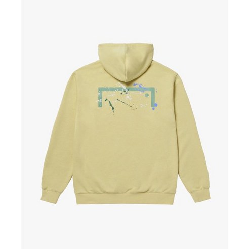 골스튜디오 후드티 ESSENTIAL BIG LOGO PAINTED HOODIE-LIGHT YELLOW