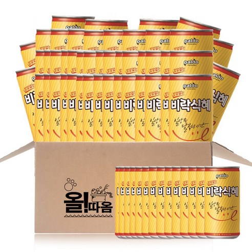 팔도 밥알없는 비락 식혜, 175ml, 60개