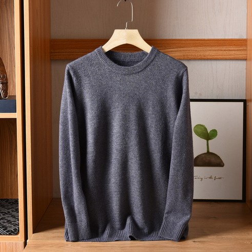 Mao멀티 컬러 옵션! 가을과 겨울 두꺼운 라운드 넥 스웨터 부드러운 밀랍 캐주얼 셔츠 따뜻한 스웨터 스웨터
