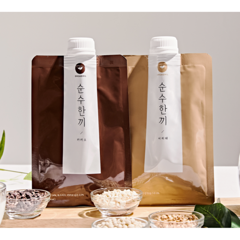 온새밀 순수한끼 단백질 식사대용 선식 쉐이크, 카카오 1BOX(10개입), 500g, 1개