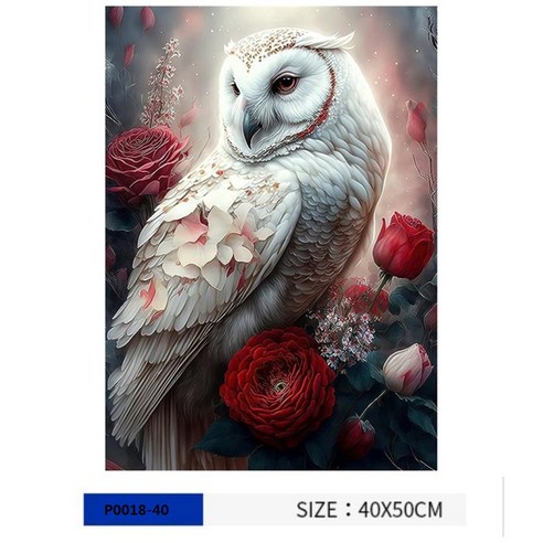 [YH JOJO] 액자 보석십자수 캔버스형 3D DIY 키트 40 x 50 cm, 1세트, P0018-40