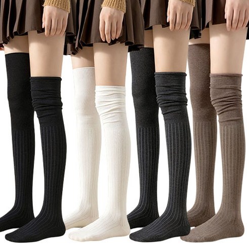 포근함과 스타일을 동시에! 토이앤스티치 셔링 롱 니삭스 4종 세트