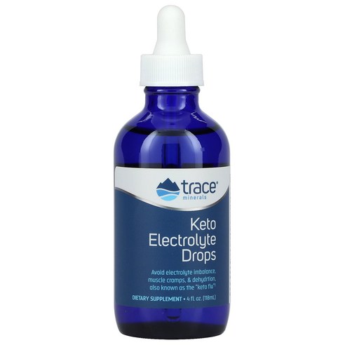 Trace 미네랄s ® 케토 전해질 드롭스 118ml(4fl oz), 118ml, 1개