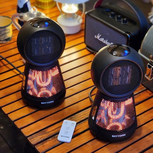 추운 날의 편안함과 따뜻함을 위한 바툼 카본 온풍기 2in1