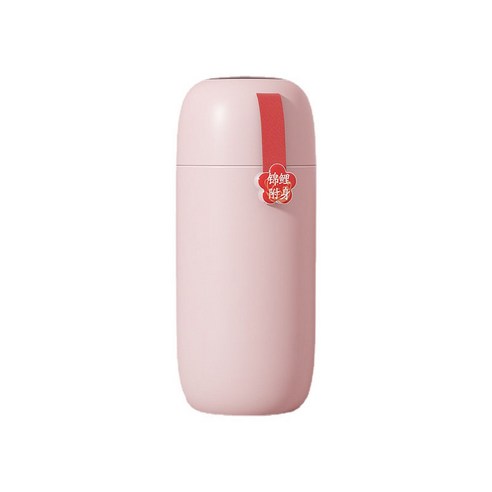 스마트텀블러 온도표시 텀블러 마카롱 보온보냉 텀블러, 핑크, 350ml