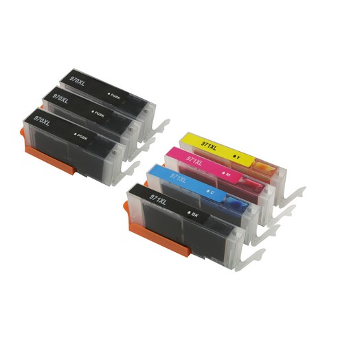 캐논 TS8090 MG7790용 PGI-970 CLI-971 대용량 XL 호환 카트리지, 5카트리지 (GY 제외) 1세트 + PGBK 2개, 1개