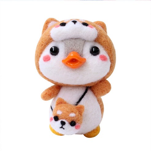 펫돌 양양이 니들펠트 인형 DIY 세트, 시바 펭귄, 1세트