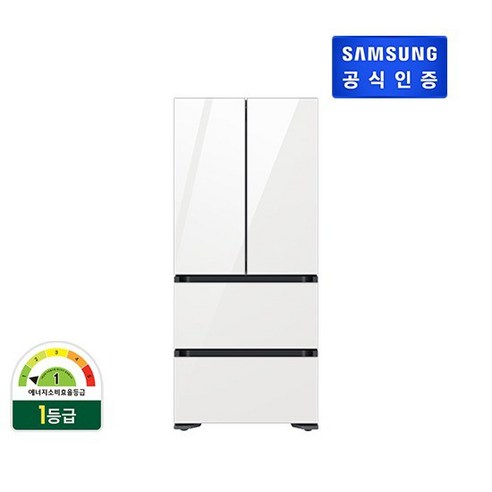 [색상선택형] 삼성전자 비스포크 프리스탠딩 김치냉장고 플러스 방문설치, RQ58A9441AP, 글램 화이트