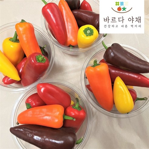 바르다야채 국내산 미니파프리카 250g 500g 1kg 2kg, 1개 Best Top5