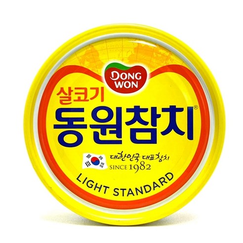 동원참치 살코기 라이트스탠다드 참치캔, 250g, 3개