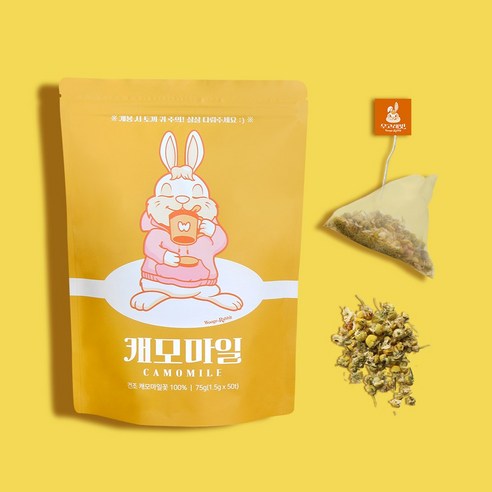 우고래빗 캐모마일 삼각티백으로 향긋한 힐링 Everyday Happy!