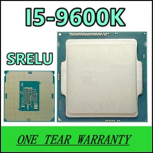 바른 I59600K I5 SRELU 3.7 GHz 6 코어 9M LGA 1151, 한개옵션0