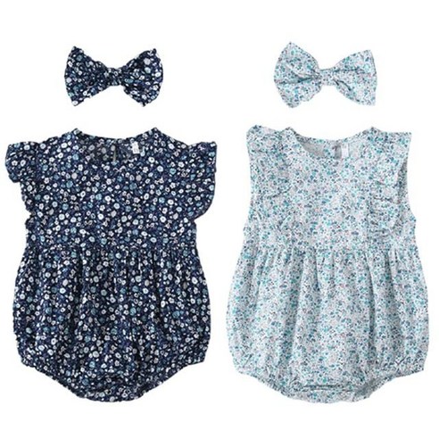 여름 아기 옷, 땀띠 걱정은 이제 그만! 204377 헤어밴드 바디슈트 솔직 후기 아기민