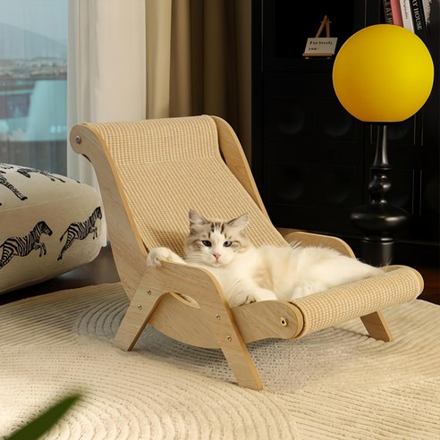 햇살 아래 나른한 행복, 레브펫 고양이 썬베드 스크래쳐 고양이스크래쳐대형