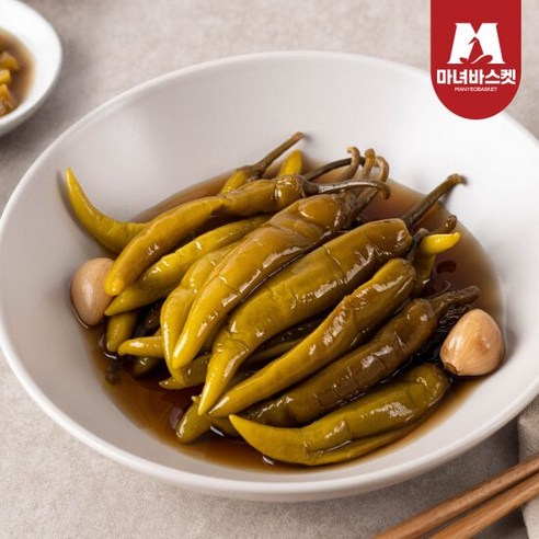 [마녀바스켓] 밥도둑 간장고추 1kg+1kg, 2개, 1kg