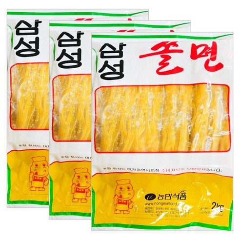 [퀴클리몰] 농민식품 쫄면 10인분, 3개, 2kg