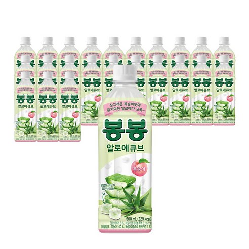 달콤함이 톡톡! 봉봉 알로에 큐브 복숭아로 일상에 상큼한 행복을 더하세요.