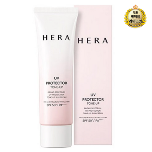 헤라 UV프로텍터 톤업 선크림 SPF50+ PA++++, 50ml, 2개