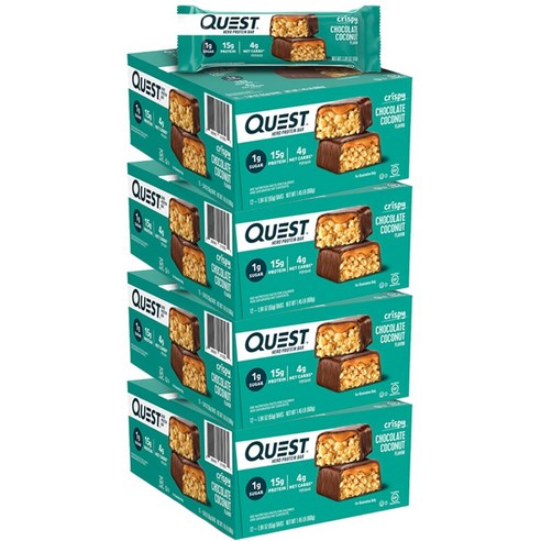 퀘스트뉴트리션 히어로 프로틴 바 크리스피 12개입, 4개, 660g