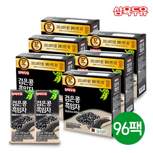 삼육두유 검은콩흑임자, 32개, 190ml