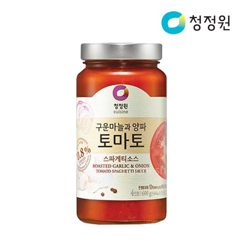 청정원 토마토 스파게티 소스 600g, 6개 묶음 
식품