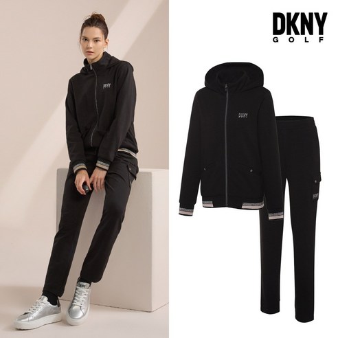 [DKNY GOLF] 윈드컷 저지 상하의 셋업 여성 3컬러 택1