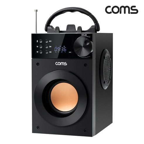 Coms 포터블 블루투스 스피커 20W 3형 우퍼 52mm HT224