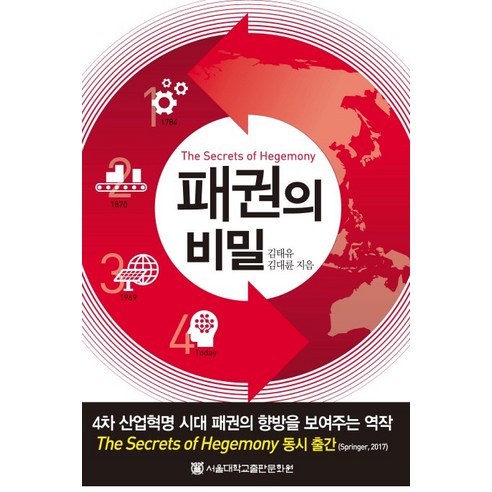 패권의 비밀:4차 산업혁명 시대 패권의 향방을 보여주는 역작, 서울대학교출판문화원, 김태유,김대륜 공저