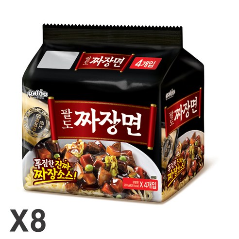 팔도 짜장면 4입 203g, 8개