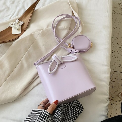 미니 상큼한 가방 여성백 트렌디한 레드 숄더 숄더 크로스 바이패스 물통 가방