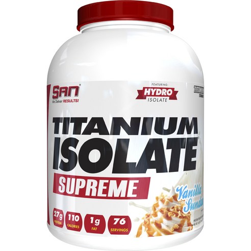 산 티타늄 아이솔레이트 수프림 바닐라 선디 맛, 1개, 2.272kg