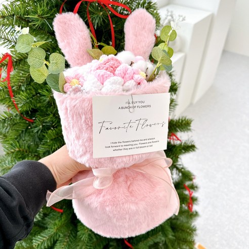 영원한 아름다움과 기쁨을 선사하는 해피인어스 토끼인형꽃다발