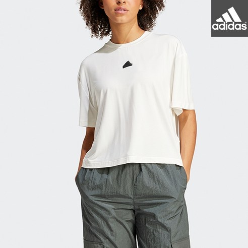 [아디다스] 시티 이스케이프 루즈 크롭 티 (IQ4832)