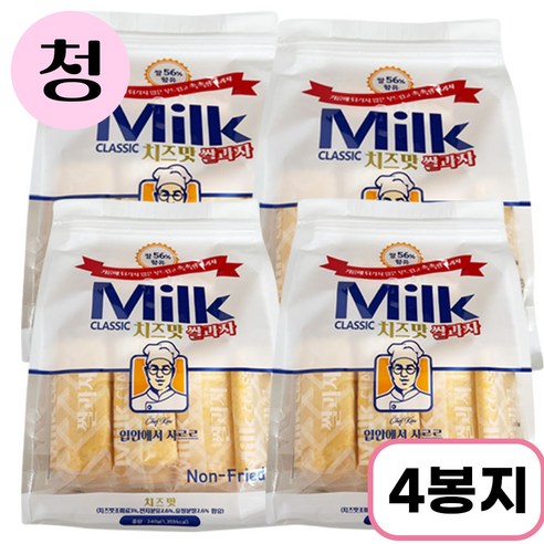 밀크 클래식 쌀과자 (치즈맛), 4개, 240g
