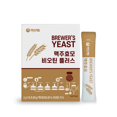 아임힐링 맥주효모 비오틴 플러스 판토텐산칼슘, 60g, 1개
