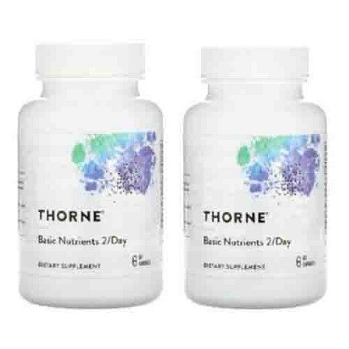 최고급 헬스/건강식품  최고급 헬스/건강식품  최고급 건강 제품 모음 ThorneResearch basic nutrients 2-day 비타민 60캡슐, 60정, 2개