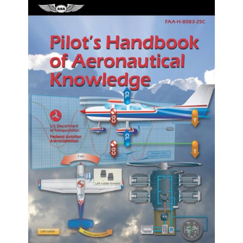 (영문도서) Pilot''s Handbook of Aeronautical Knowledge (2023): Faa-H-8083-25c Paperback, Aviation Supplies & Academics, English, 9781644253465