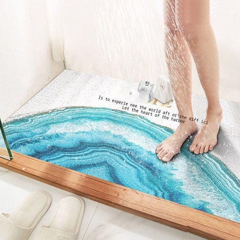 욕실 미끄럼 방지 매트 화장실 목욕탕 목욕탕 목욕탕 방수 방수 방수 방수 방수 방수 방석 가정용 대어 작은 집 실타래 욕실 매트 너비 *길이 cm, 빙해권 욕실 매트리스, 너비 50*길이 80cm