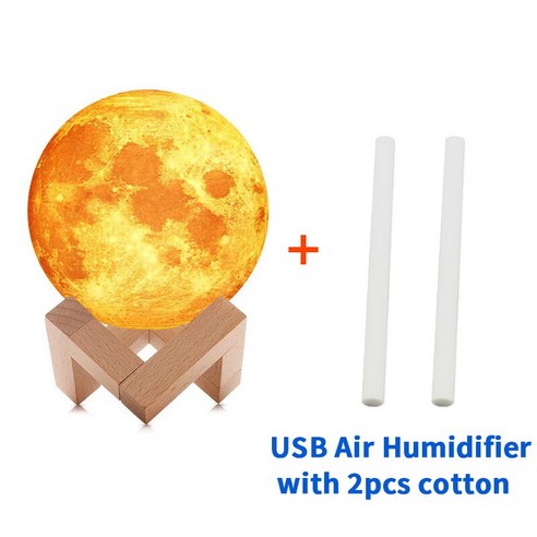 [FNJ] 가습기 880Ml 3D 문 램프 빛 디퓨저 아로마 에센셜 오일 Usb 초음파 Humidificador 밤 차가운 안개 정수기, 배터리 없음 2Pcs