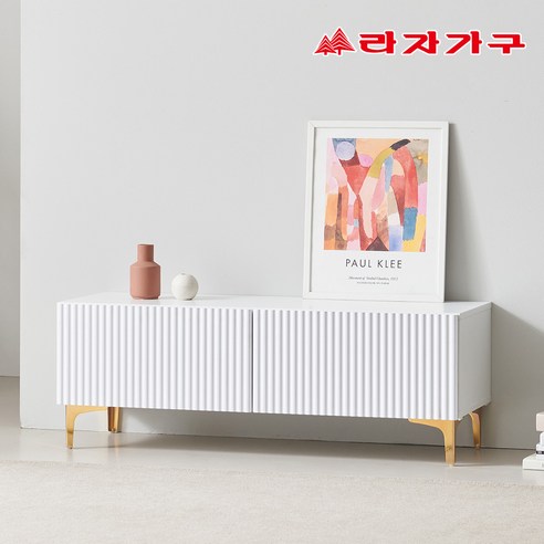 라자가구 무아레 1200 템바보드 스틸다리 높은 거실장 티비다이 tv장
