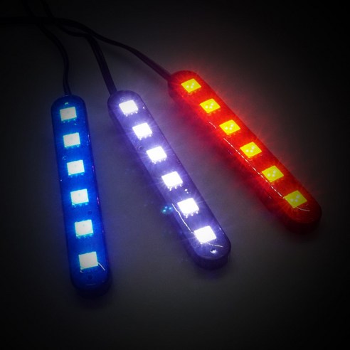 LED 싸이키 스트로브라이트(모듈내장형) 오토바이 배달통 탑박스 파박이 12V-24V용, 12V/레드LED, 1개