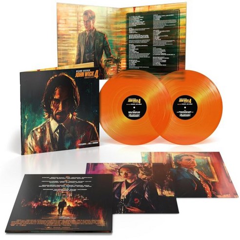 Tyler Bates joel Jrichard Vinyl 비닐 LP 레코드 John Wick Chapter 4 Original Score 미국 발송